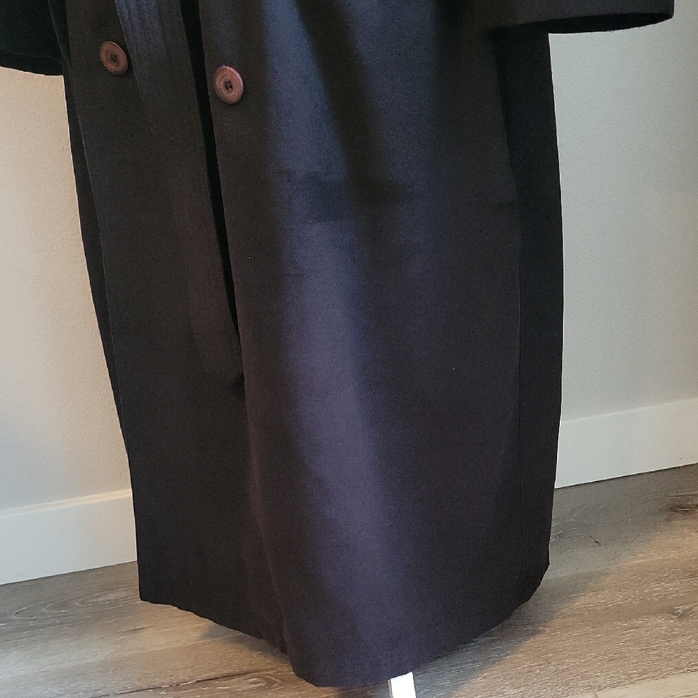 Christian Dior Monsieur 44R Double Lined Black Vintage Trench Coat - Picture 5 of 16